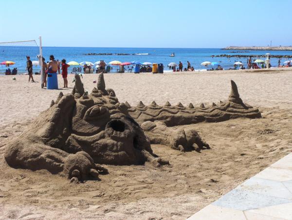 Sandskulptur in Vinar&ograve;s